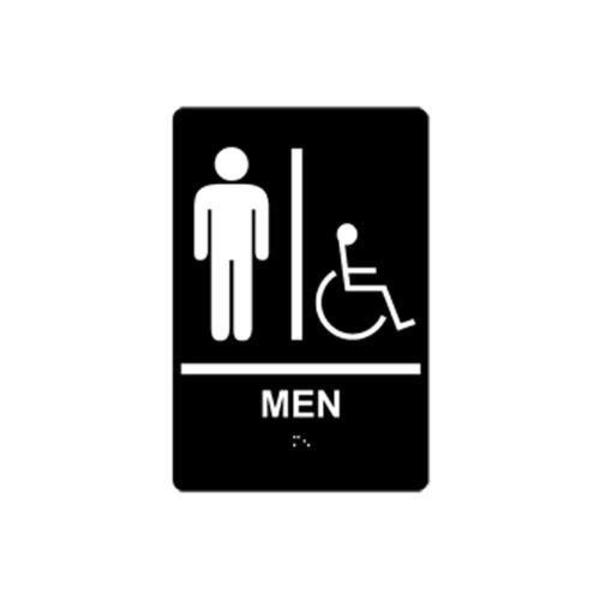 Commercial 6 in x 9 in ADA Men's Restroom Sign 630166